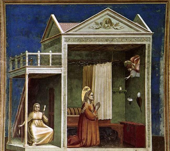 GIOTTO di Bondone Annunciation to St Anne oil painting image
